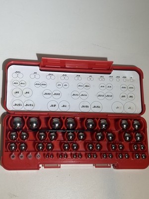 SPI 10-193-1 Chrome Steel Gage Ball Set: 52 Balls, 1/8 inch to 1'' Diameter