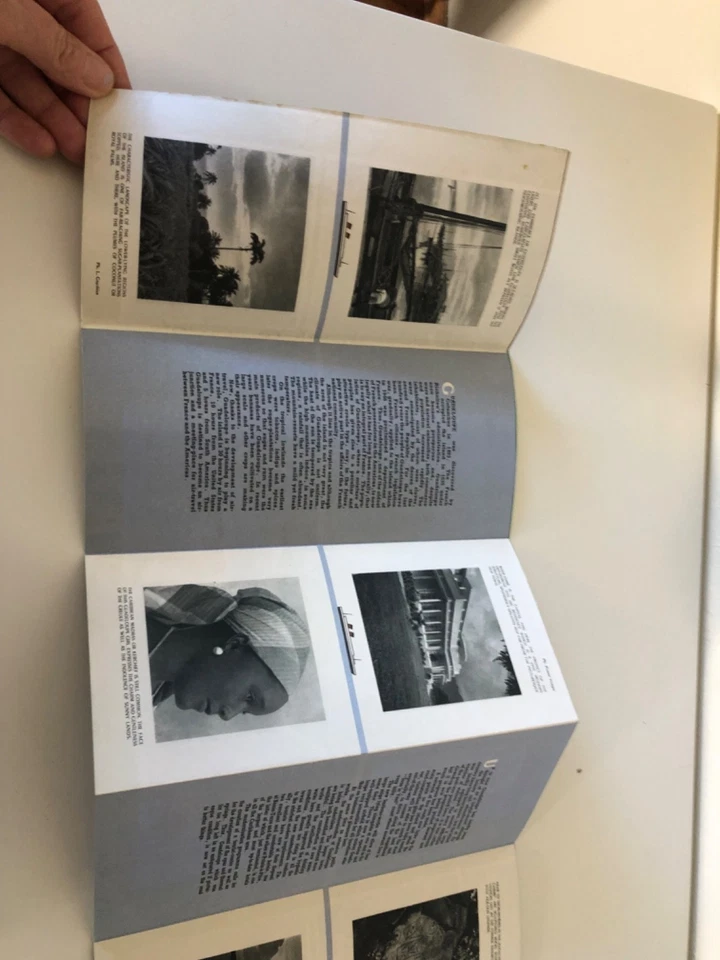 Folleto de viaje de colección Guadalupe Francesa mapa a color folleto MCM Foto 4 de 4