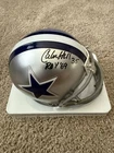 Calvin Hill autographed signed Dallas Cowboys mini helmet W/ ROY 69 JSA