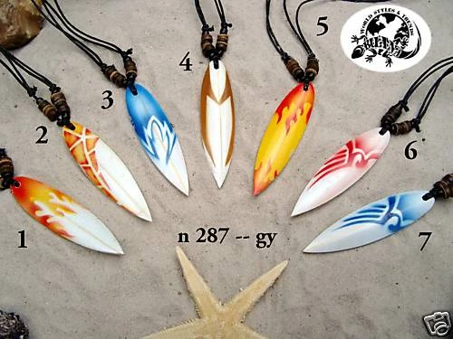 14x Surferkette Surfboard Großhandel Schmuck / n287gy - Bild 1 von 1