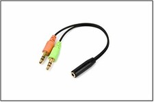PC HEADSET TO TABLET CONVERTS 3.5MM DUAL MIC/AUDIO FOR M-SOFT SURFACE RT TABLET