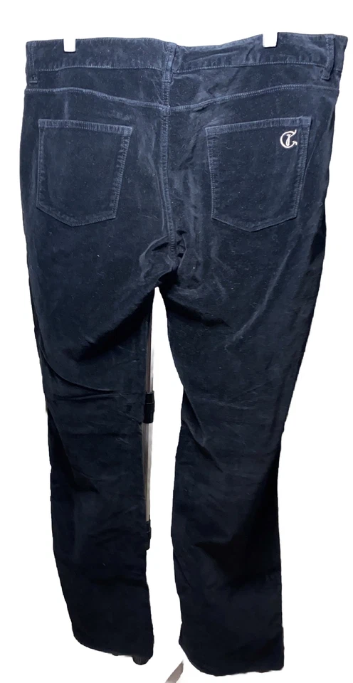 Pantalones de terciopelo Cookie Johnson Black Grace Bootcut 34 (2462) usados en excelente estado usados una vez Foto 4 de 4