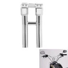 10" Handlebar Riser Fit For Harley Dyna Fat Bob 99-17 Softail 99-22 1 1/4" Bar