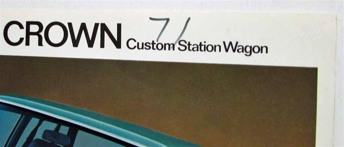 1971 Toyota Crown Custom Station Wagon Spec Sheet | eBay