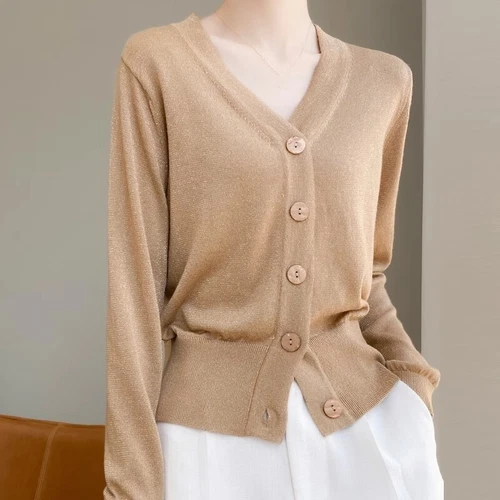 Faux Cashmere Button Front Long Sleeve Women's Cardigan Sweater Cardigan Jumpers - Picture 4 of 31