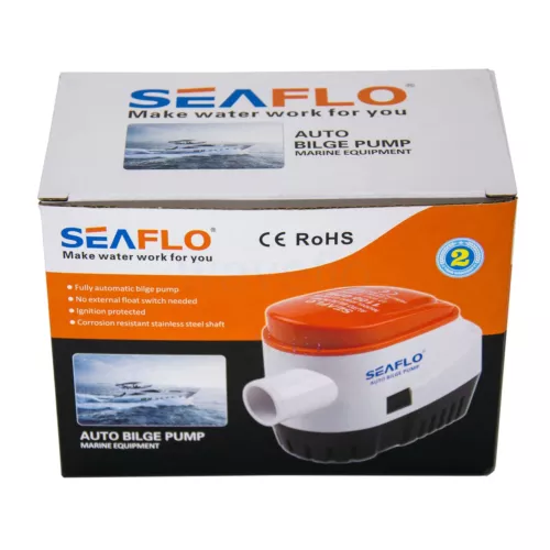 SEAFLO 12V 1100GPH Automatic Bilge Pump Marine Boat Auto Submersible Pump - Bild 3 von 4