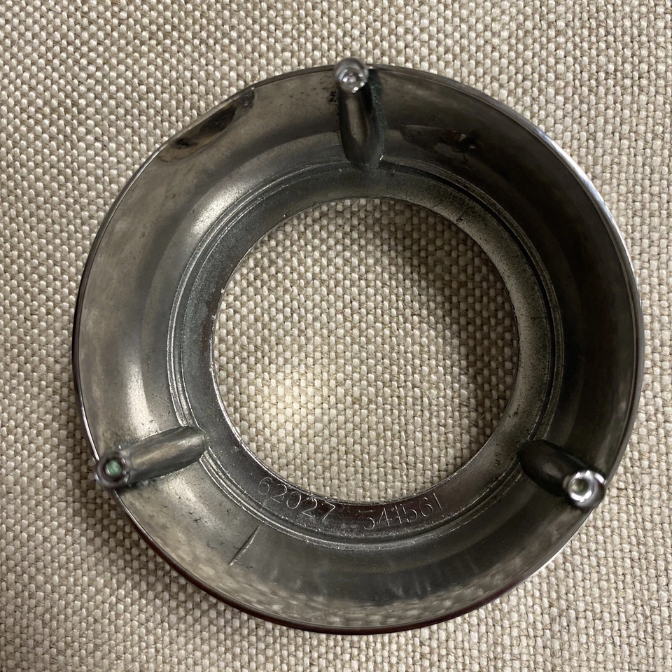 Bisel botón bocina cromada pontiac años 60 vintage como nuevo OEM # 62027-541561 Foto 4 de 4