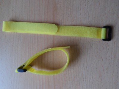 LogiLink Wire Strap 20mm x 300mm Gelb *Klettkabelbinder Klettbänder* *Neu* 