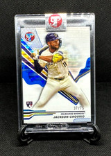 JACKSON CHOURIO 2024 Topps Pristine Encased Pristine Blue Refractor RC /75