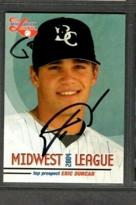 2004 Grandstand Eric Duncan Battle Creek Yankees Baseball Signed Autograph (C73)