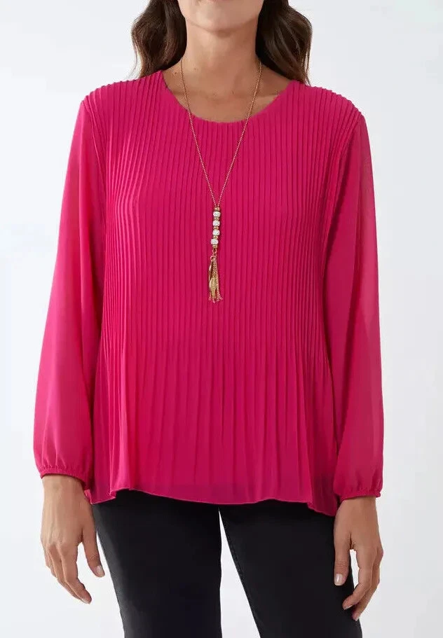 Chemisier femme plissé mousseline doublé avec collier été tunique chemise haut femme