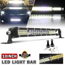 10inch 120w Led Work Light Bar Spot Flood Combo Driving Offroad Suv Utv Atv Boat