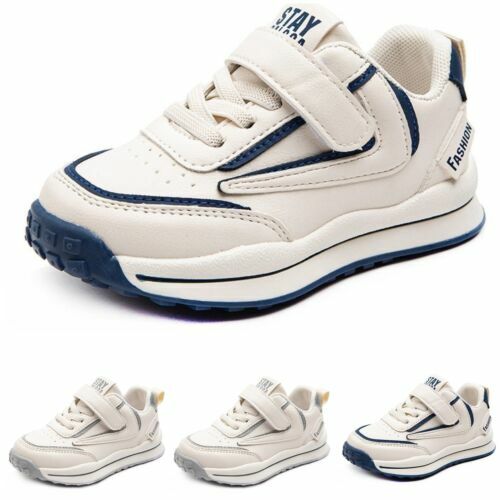 Niños Niñas Entrenadores Niños Zapatos Cómodos Zapatos Escolares Cuero PU Niño Tenis