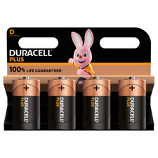 Duracell Plus D LR20 MN1300 1.5V Alkaline Batteries x 4 *Genuine Long Expiry*