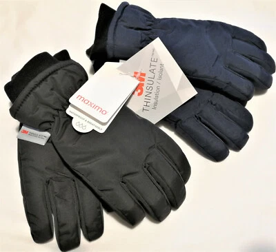 MAXIMO Ski-Thermo-Finger-Handschuhe Strickbündchen, Wasserdicht/Atmungsaktiv Gr.3-Gr.7