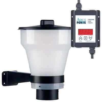 AquaForte Fish Feeder Futterautomat 7 Liter für 2-9 mm Pellet Koi Futter Teich