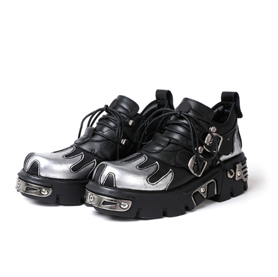Gothic Men\'s Platform Lace Up Shoes Amazon.com | Men main image 4