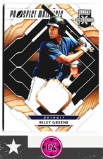 2020 Panini Elite Extra Edition Riley Greene Prospect Materials Detroit Tigers