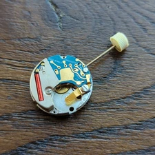 FHF ESA 960.001 Quartz Watch Movement NOS, Extremely Rare, Glycine Airman (F55)