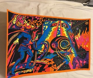 1971 Third 3rd EYE Original Black Light Poster #4008 DR. STRANGE