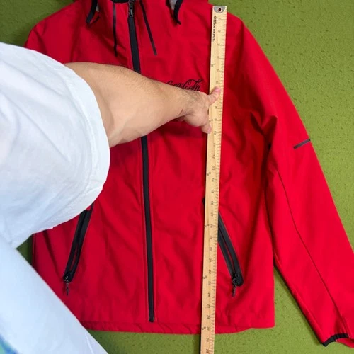 Trimark Coca-Cola Zero Sugar Red Softshell Hooded Jacket Mens Medium Full Zip image 6