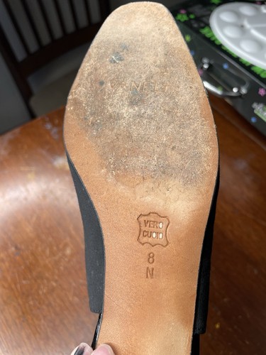 Vaneli schwarze Slingback-Schuhe 2" Absatz Schleife Akzent Damen 8 gebraucht, in einwandfreiem Zustand Kitten Class - Bild 9 von 10