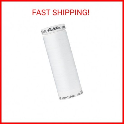 Mettler Seraflex Elastic Thread 50wt 142yd-White -7840-2000