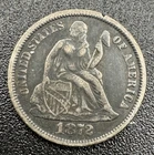1872 Seated Liberty Dime