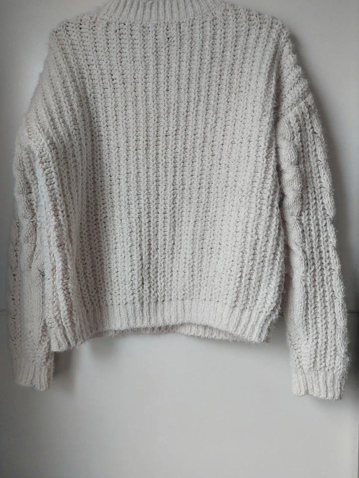 Womens Size 8 Cream Off White Warm Chunky Jumper - Image 2 of 3