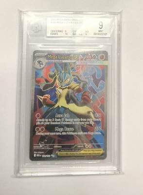 #ad #ad Pokémon TCG Mega Lucario EX 160 132 Ultra Rare Holo BGS 9 $250.00