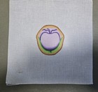 Lot of Three HANDPAINTED Canvases 18ct.  Apple? Walnut? Colorful and Interesting — photo 4