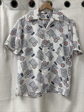 HAWAIIAN TOGS JAPANESE FLORAL MENS BUTTON UP SHIRT SIZE M