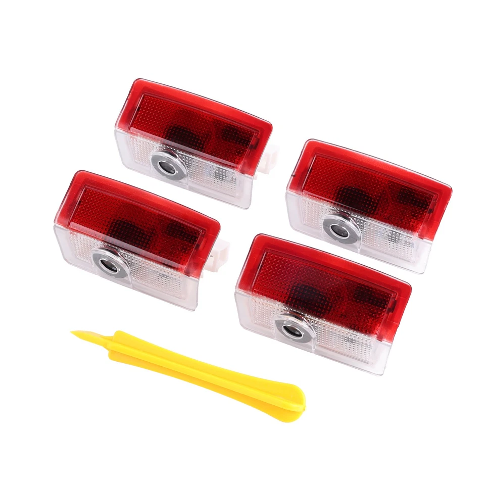 For Mercedes-Benz A B C E M GL GLA 4PCS LED Ghost Shadow Door Courtesy Light Foto 3 de 4