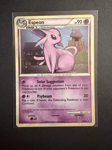 Espeon 2/90 Undaunted Holo Rare Lp-Nm