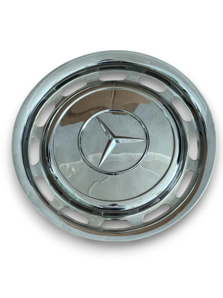 Original Mercedes Chromeradkappen Radkappen W123 W126 W116 W107 W108 W 109 - Bild 2 von 4