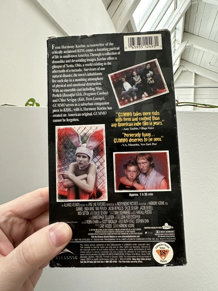 Gummo (VHS, 1998) Harmony Korine, Chloe Sevigny, Max Perlich w/ Cover RARE Cult - Image 3 of 4