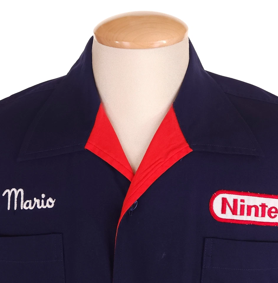 Camisa De Colección 2002 Nintendo Super Mario Logo Gráfico SS Talla L Para Hombre Bordada Foto 4 de 4