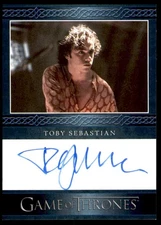 Game of Thrones Great Houses Blue Auto Toby Sebastian (Extremely Limited)