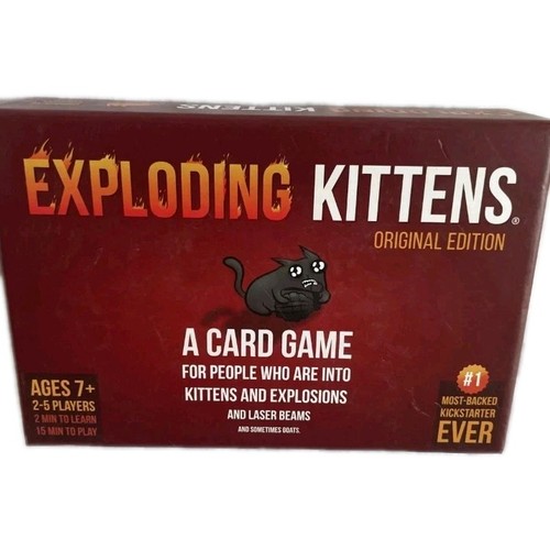 New Exploding Kittens Card Game Original Fun Family Adults & Kids | eBay UK