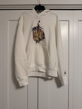 Jordan Brooklyn Fleece Graphic Pullover Hoodie Women s Small Sail White NWT