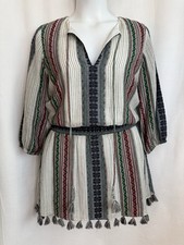 ALICE AND OLIVIA Size 6 Women's Midi Dress Boho Folk India 