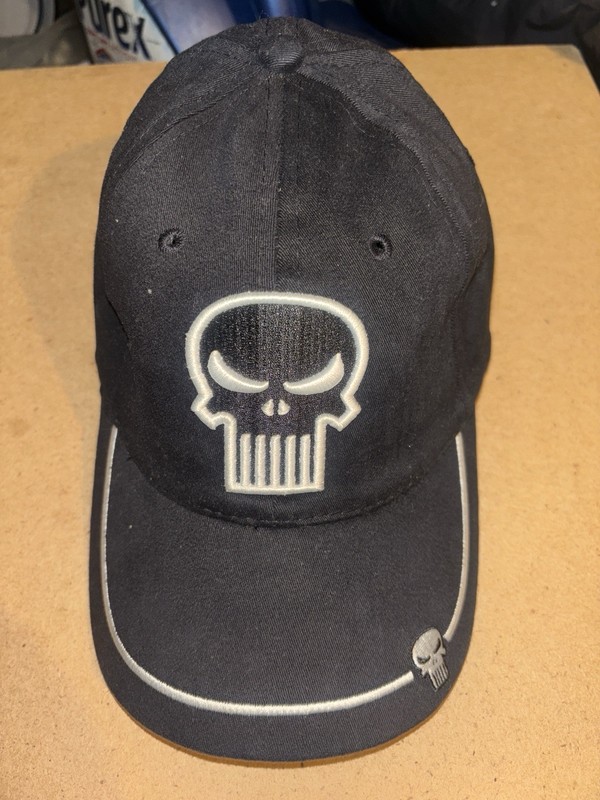The Punisher Baseball Hat Stretch Fit Vintage Marvel Daredevil Wolverine 