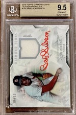 2018 Topps Diamond Icons Bob Gibson RELIC RED INK /10 BGS 9.5 w/10 AUTO (6/10)