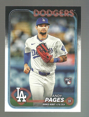 2024 Topps Update Series - Rookie Debut Andy Pages #US108 (RC)