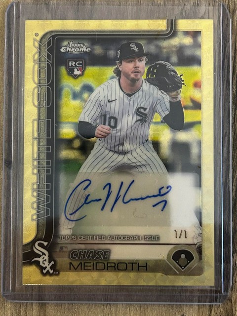 2025 Topps Chrome Update CHASE MEIDROTH White Sox handsigniert ***SUPERFRACTOR***