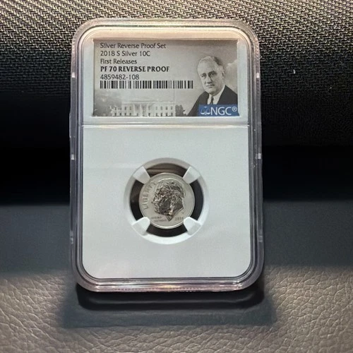 2018-S Reverse Proof Silver Dime 10c NGC PF70 First Release