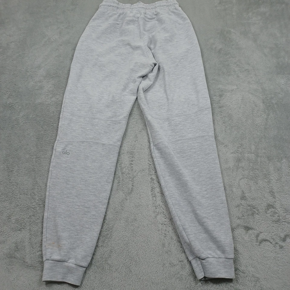 Alo Joggers Womens Small Gray Yoga Drawstring Pockets Activewear Casual - Image 3 of 4
