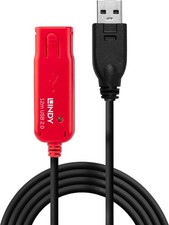 Lindy 12m USB 2.0 Active Extension Cable Pro, Long Distance Repeater, Extends