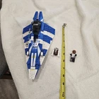 LEGO Set 8093 Star Wars Plo Koon's Jedi Starfighter As Shown w/ Minifigs