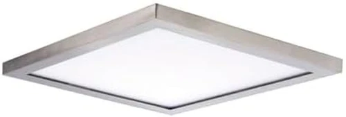 Satin Nickel 30W LED Flush Mount Wafer Light - 15" Wide, 0.5" Tall - Picture 2 of 2